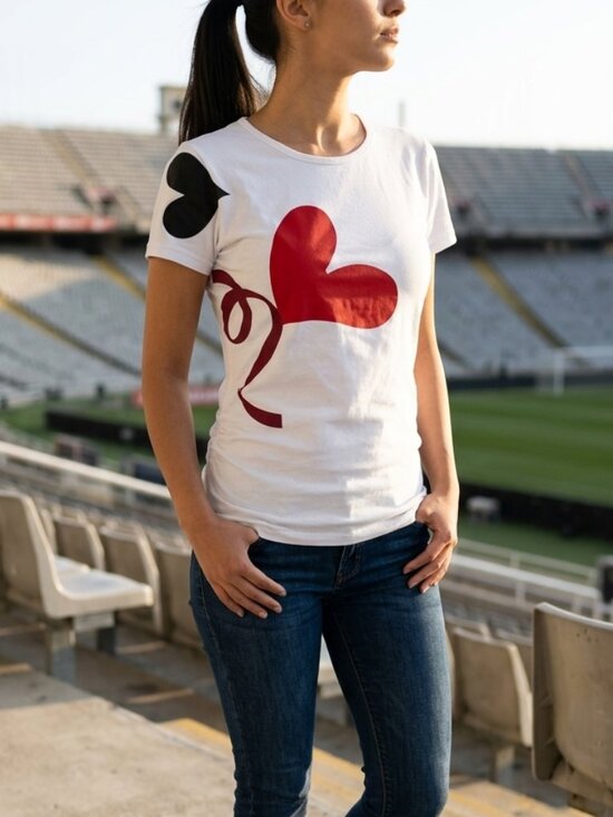 Custom Ink Tops - Vintage  YOGA Tee Y2K WOMEN'S S V NECK BLACK S NEW HEARTS